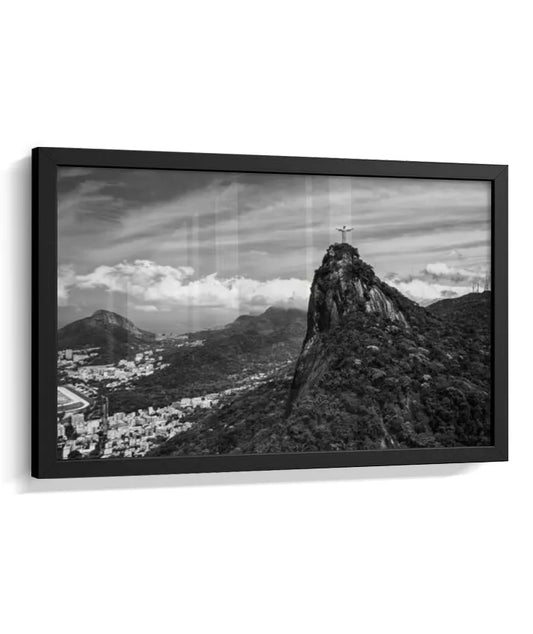 Cristo Redentor - Horizontal - Preto e Branco